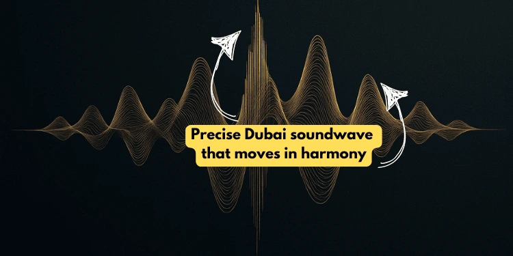 Precise Dubai Wealth Secret soundwave that moves in harmony